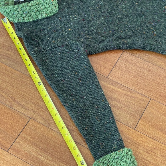 Glendalough Woolen Mills Green Cardigan Ireland L - Picture 9 of 14